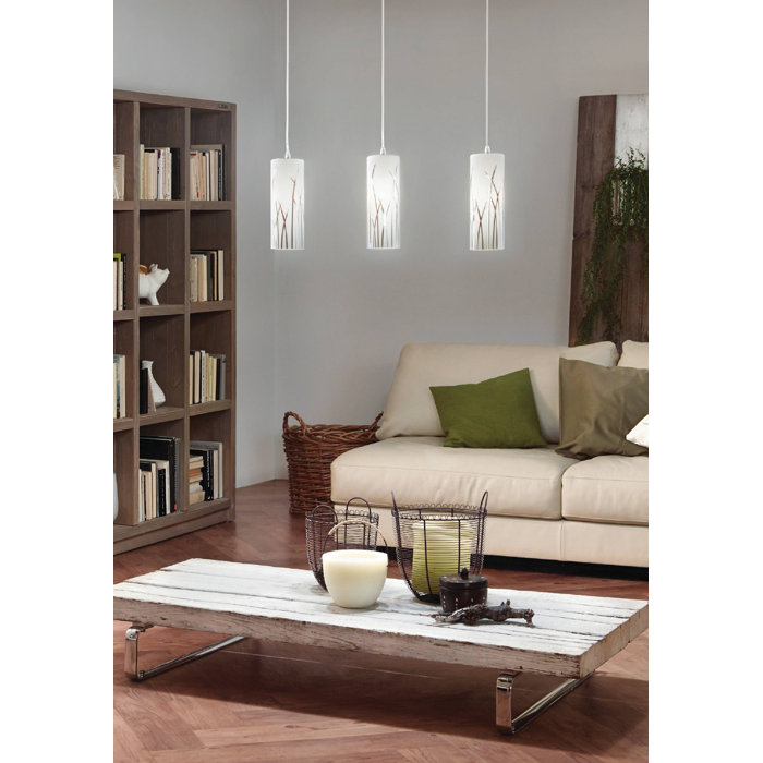 Beachcrest Home Mishti 3 Light Kitchen Island Cylinder Pendant